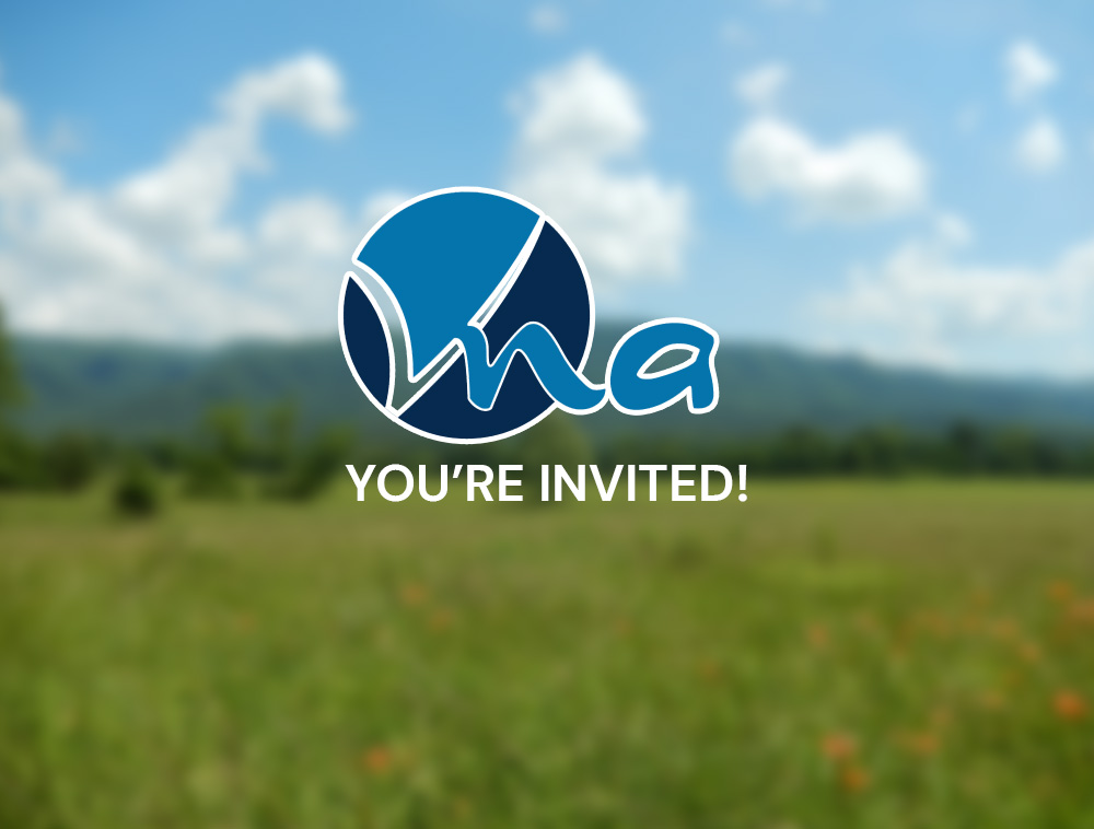 VNA "You're Invited!" banner with logo
